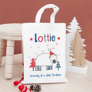 Bolsa de fiesta de Navidad personalizada, fiesta de Navidad, decoraciones festivas, decoración del hogar, regalo de Navidad para niños, algodón, bolsa de regalo, golosinas, Navidad