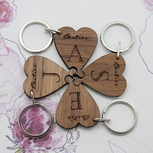 Spersonalizowany zestaw breloków Besties Lucky Clover Joining