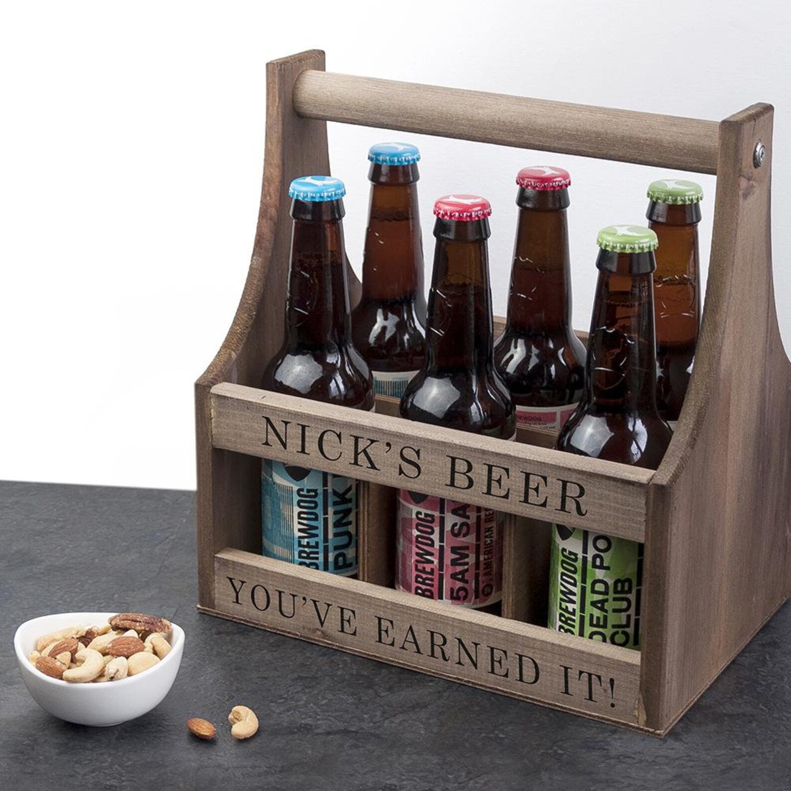 Personalised Garden Beer Wooden Trug Gift for Him Dad Etsy