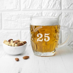 Personalised Age Birthday Pint Glass
