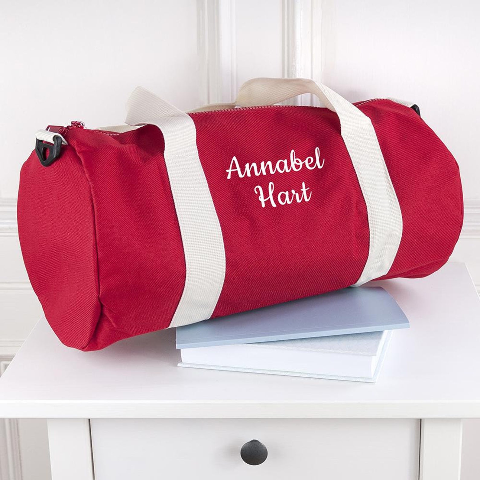 Personalised Kids Red Gym Kit Bag Children's Sports Bag Etsy