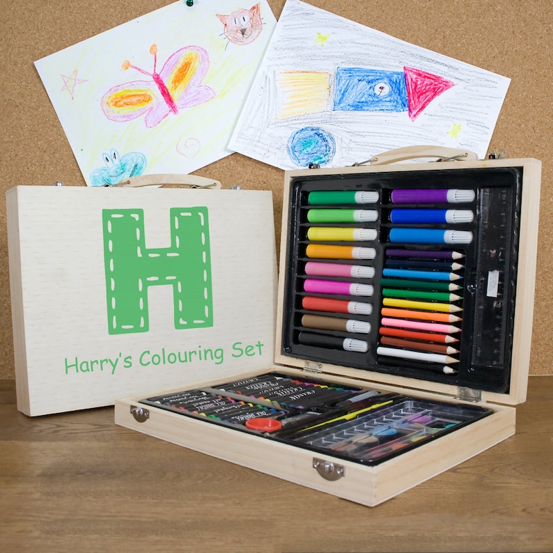 Personalised Children's Colouring In Set, Kids Travel Colour In Activity Bundle Add Their Name, Birthday Gift image 5