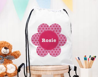 Personalised Flower Waterproof Swim Bag
