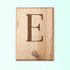 Personalised Solid Oak Peg Hook