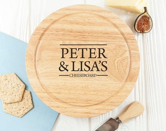 Personalisiertes Käsebrett-Set für Paare