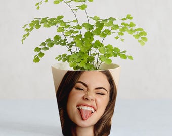 Vaso de flores personalizado com foto