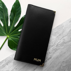 Personalisierte Luxus Leder Reisebrieftasche