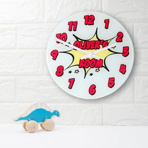 Pow! Orologio personalizzato a forma di fumetto