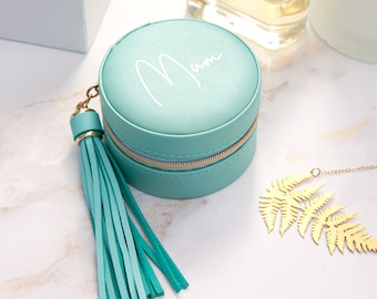 Treat Republic Turquoise Jewellery Case with Tassel