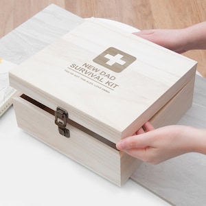 Personalised New Dad Survival Kit Box