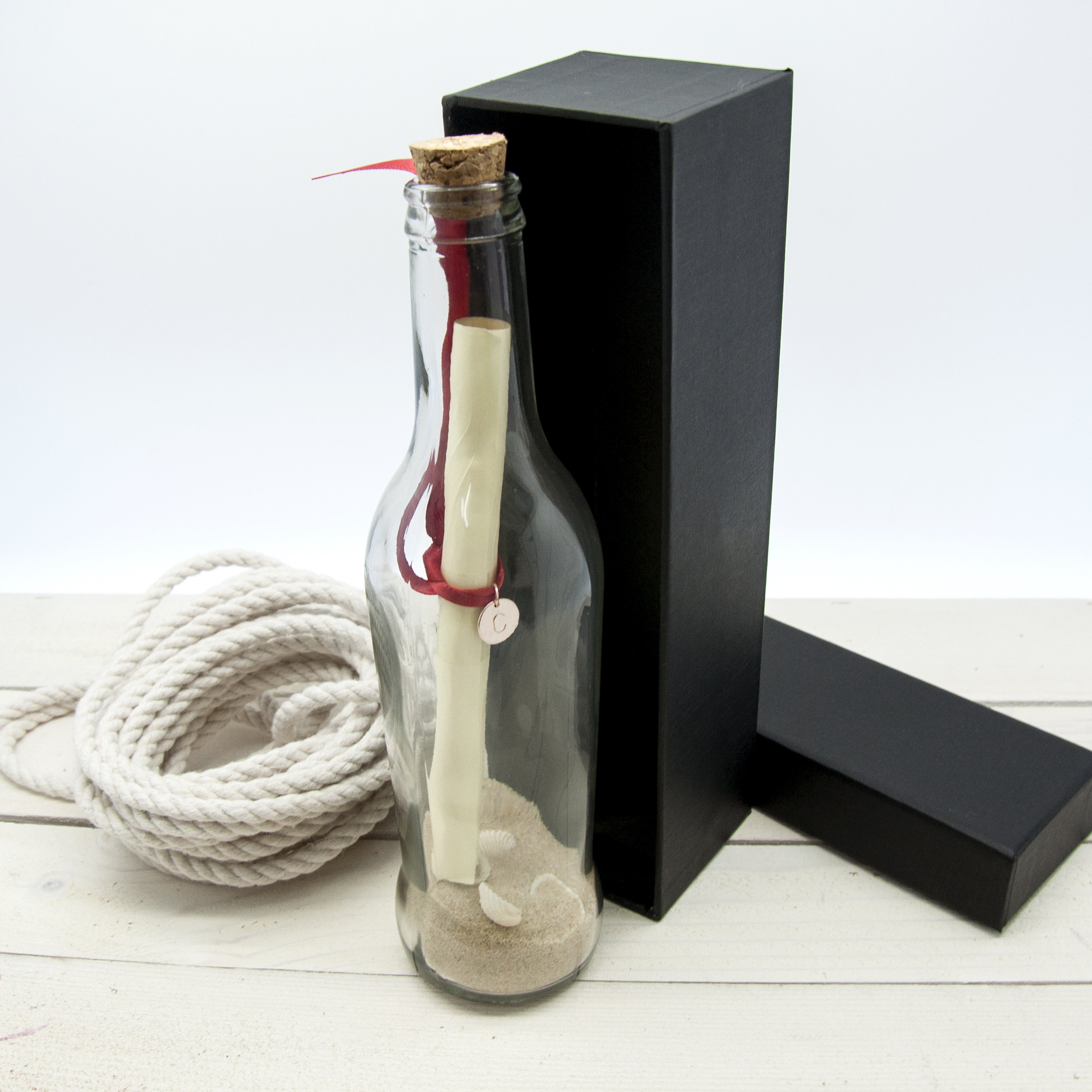 Personalised Luxury Message in A Bottle Handwrite Your Own Etsy UK