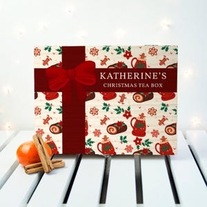 Scatola regalo di Natale personalizzata con selezione di tè