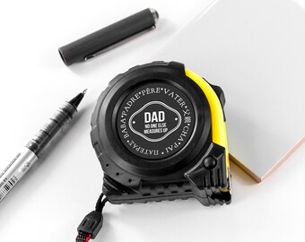 Gepersonaliseerde meetlint voor papa