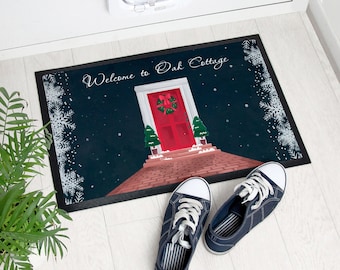Personalised Festive Door Mat