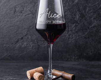 Personalised Elegance Wine Glass