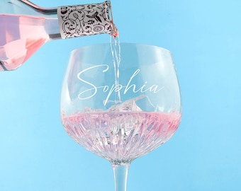 Personalised Crystal Gin Goblet