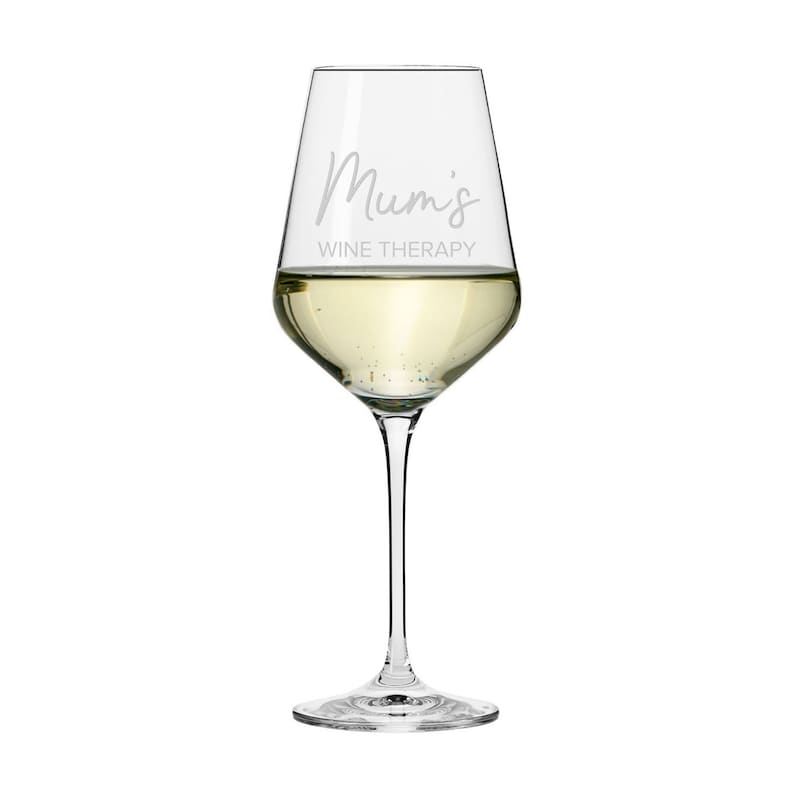 Personalised Wine Therapy Wine Glass image 4
