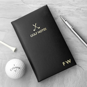 Personalisiertes Leder Golf Notizbuch
