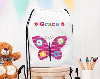 Personalised Girl's Waterproof Swim Bag