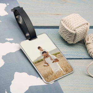 Gepersonaliseerde fotobagagelabel