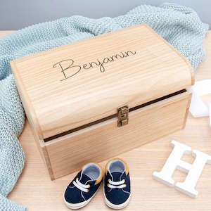 Personalised Kids Engraved Keepsake Chest