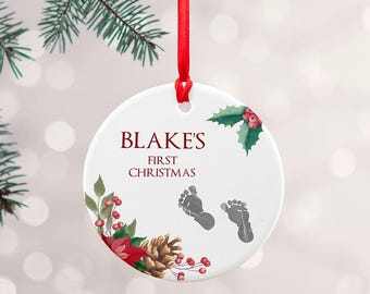 Personalised Baby's First Christmas Ornament