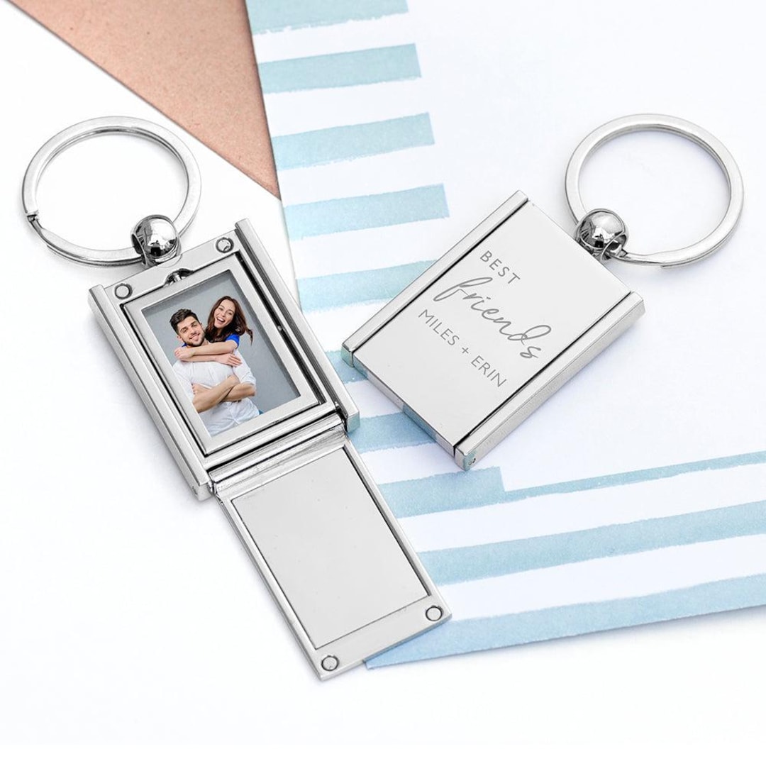 Personalised Friends Photo Frame Keyring - Etsy