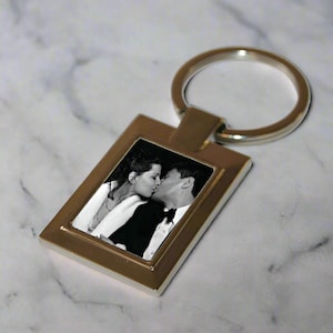 Personalised Rectangle Photo Keyring