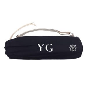Bolsa con cordón para esterilla de yoga orgánica con monograma