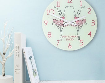 Personalised Graceful Ballet Dancer Wall Clock