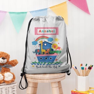 Sac de bain imperméable personnalisé Arche de Noé pour enfants