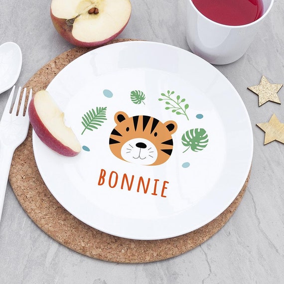 Assiette personnalisée pour enfants Jungle Animal Plate, Cadeaux pour  enfants, Nouveau-né, Plaisir, Cadeaux pour bébés et enfants Apprenez à  manger -  France