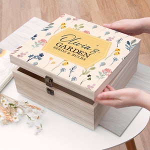 Scatola di accessori floreali personalizzati per giardiniere