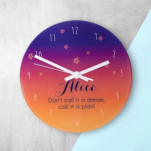 Personalised Desert At Dusk Wall Clock