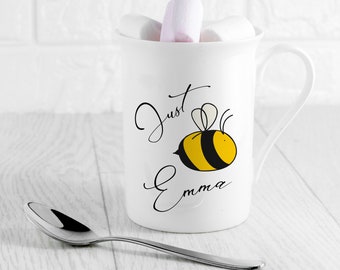 Personalised Bee You Bone China Mug