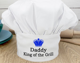 Personalised King of the Grill Chef Hat