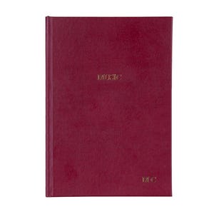 Personalised A5 Recycled Leather Music Manuscript Notebook