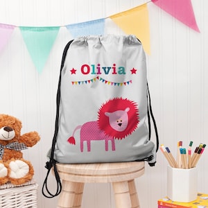 Sac de bain imperméable argenté personnalisé Circus, cadeau pour enfant, salle de sport, cours de natation, école, anniversaire, Noël, polyester, cordon de serrage