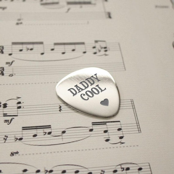 Personalised Daddy Cool Plectrum, Perfect Keepsake Gift for Music