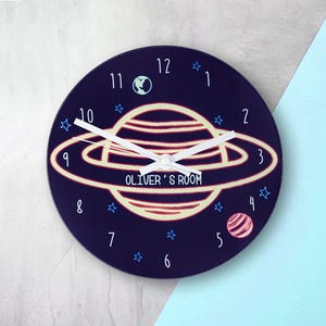 Orologio da parete spaziale personalizzato fuori dal mondo