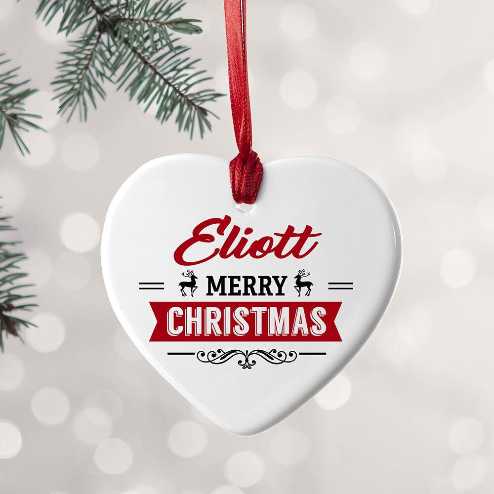 Home, Furniture & DIY Personalised Christmas Tree Bauble ...