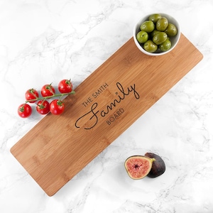 Personalisierte Bambusfamilie Servierbrett