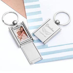 Personalisierter Guardian Angel Frame Schlüsselanhänger