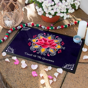 Personalisierte Diwali Rangoli Dekorationsmatte