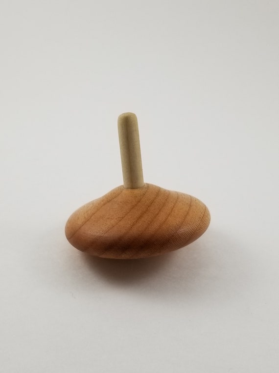 wooden spin top