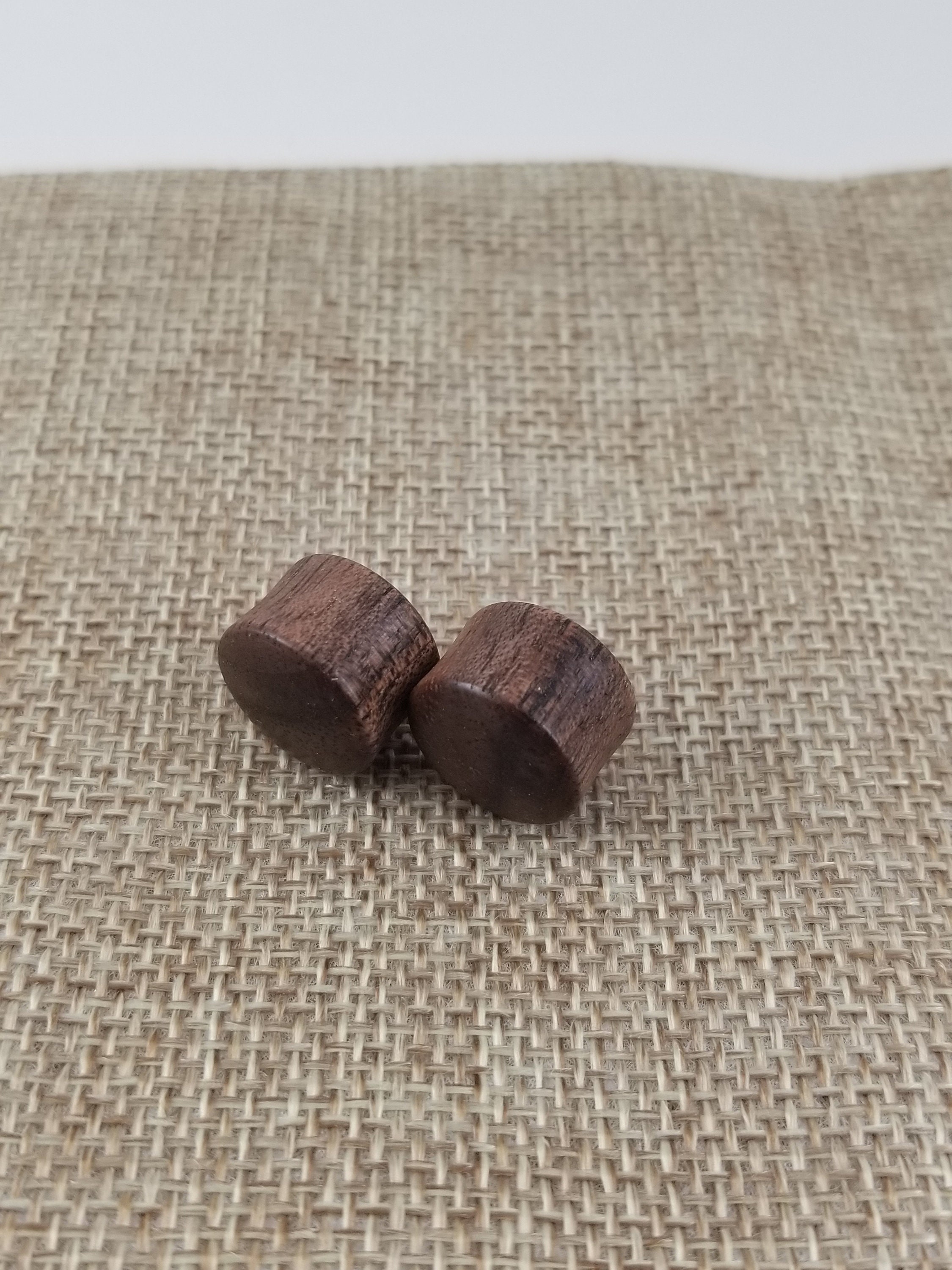 Hand Made Wooden Ear Plugs Gauges Convex Plug Size 9/16 Etsy