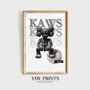 Hypebeast Figure Poster Collection, Kaws Poster, Set of 8, Printable ...