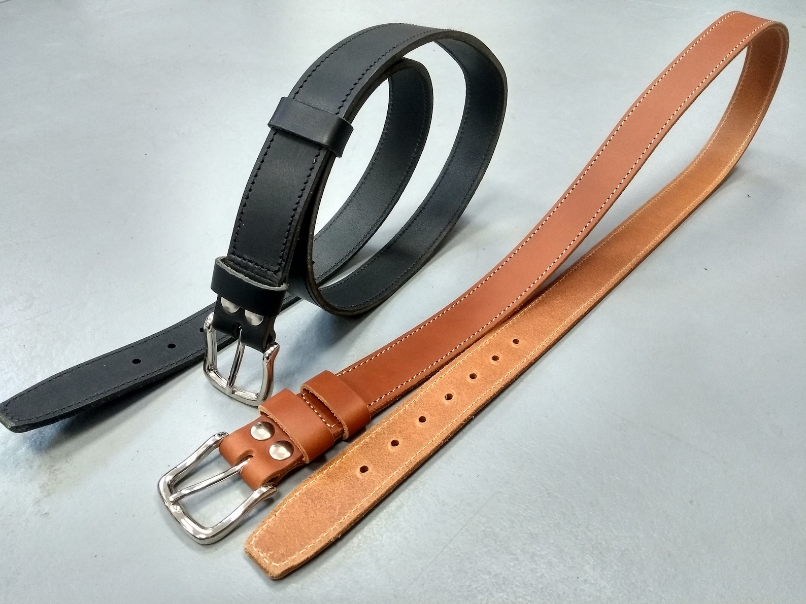 Standard Belts Nickelplated Brass Buckle Etsy