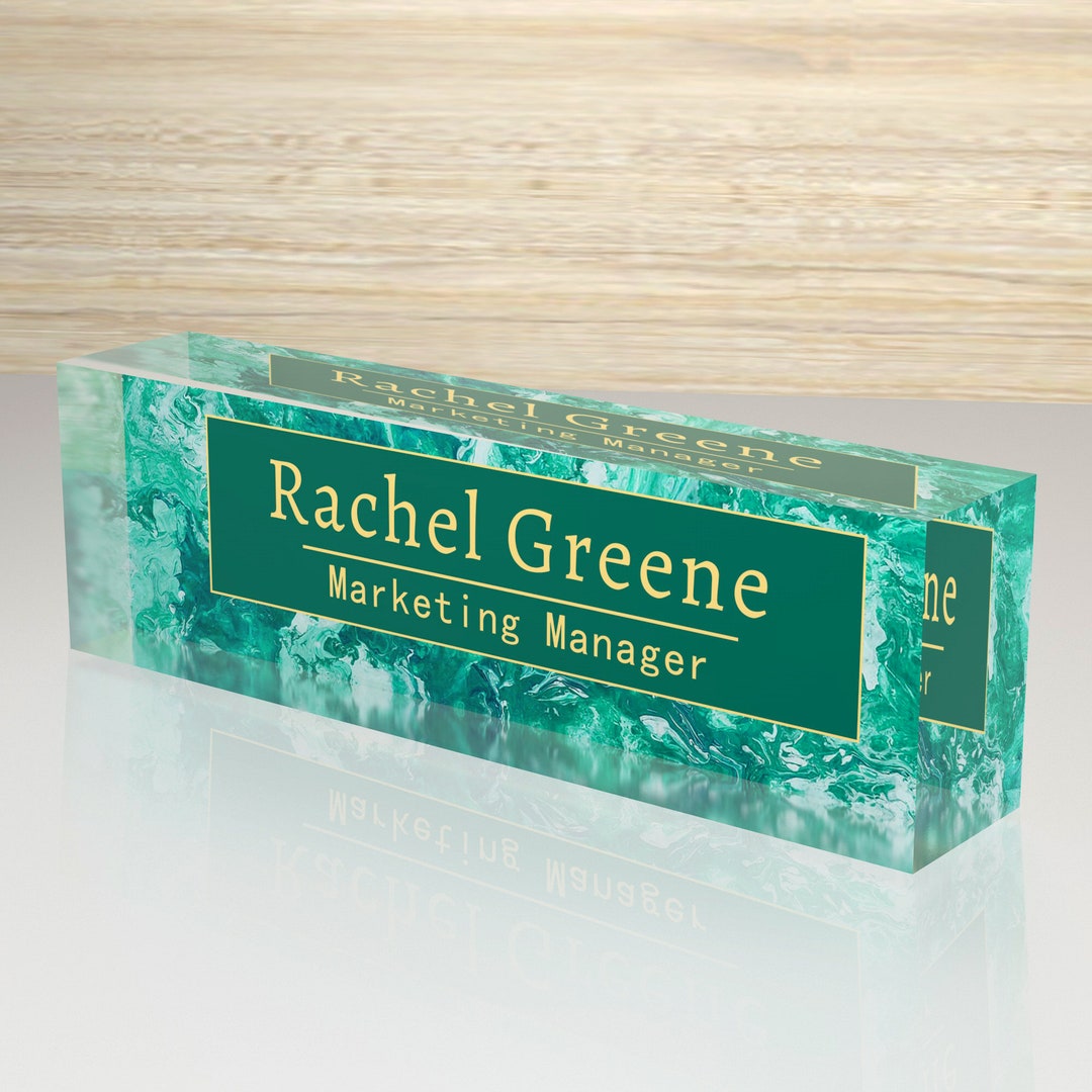 Custom Acrylic Name Plate Personalize Desk Plaque for Office Hospital