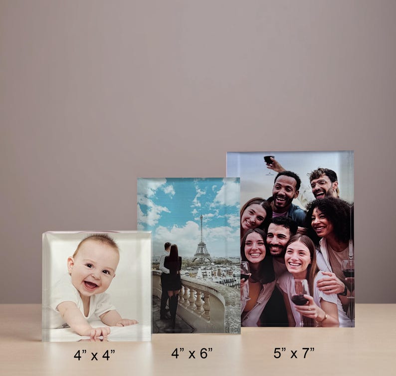 Custom Acrylic Photo Block – Personalized Keepsake Gift - Etsy